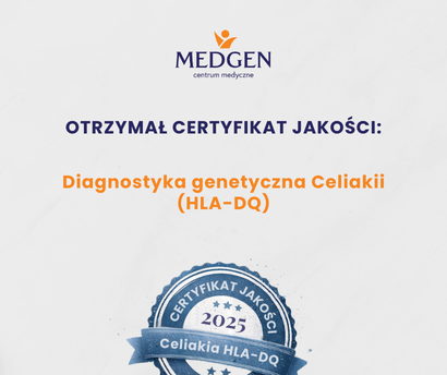 Aktualność: Celiakia - certyfikat jakości MedGen