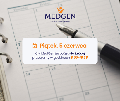 Aktualność: Świąteczna zmiana godzin pracy CM MedGen